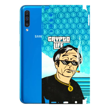Samsung A/S Series Phone Skins (All Models) - Crypto Thug Life - 3D Embossed Finish (L-179) Samsung Galaxy A50