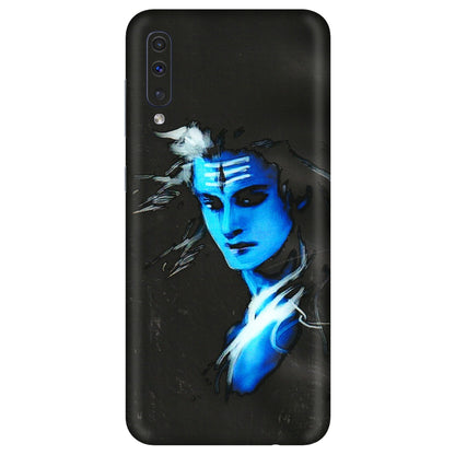 Samsung A/S Series Phone Skins (All Models) - Har Har Mahadev Blue/Black - 3D Embossed Finish (L-185) Samsung Galaxy A50