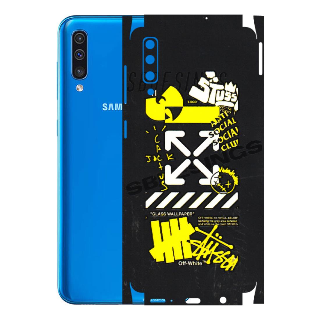 Samsung A/S Series Phone Skins (All Models) - Anti Social Graffiti - 3D Embossed Finish (L-198) Samsung Galaxy A50
