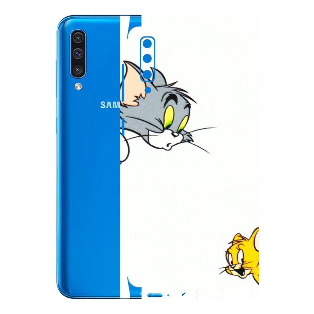 Samsung A/S Series Phone Skins (All Models) - Cute Tom And Jerry - 3D Embossed Finish (L-220) Samsung Galaxy A50