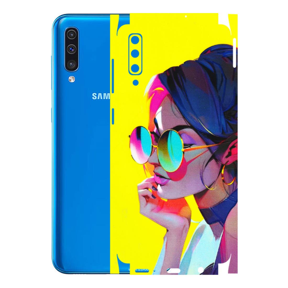 Samsung A/S Series Phone Skins (All Models) - Bold Stylish Girl - 3D Embossed Finish (L-222) Samsung Galaxy A50