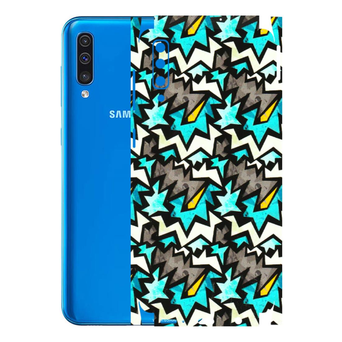 Samsung A/S Series Phone Skins (All Models) - Funky Zig Zag - 3D Embossed Finish (L-223) Samsung Galaxy A50