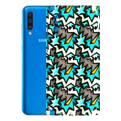 Samsung A/S Series Phone Skins (All Models) - Funky Zig Zag - 3D Embossed Finish (L-223) Samsung Galaxy A50