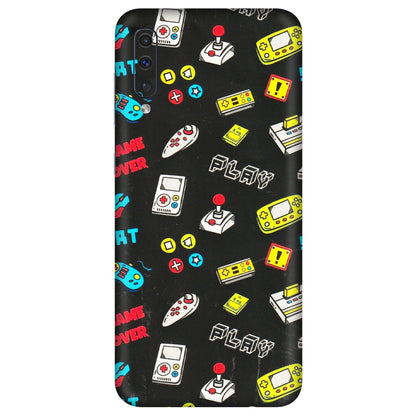 Samsung A/S Series Phone Skins (All Models) - Gaming Doodles - 3D Embossed Finish (L-224) Samsung Galaxy A50
