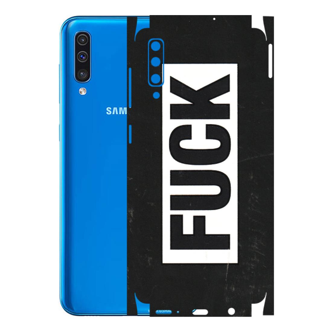 Samsung A/S Series Phone Skins (All Models) - The F Word - 3D Embossed Finish (L-255) Samsung Galaxy A50