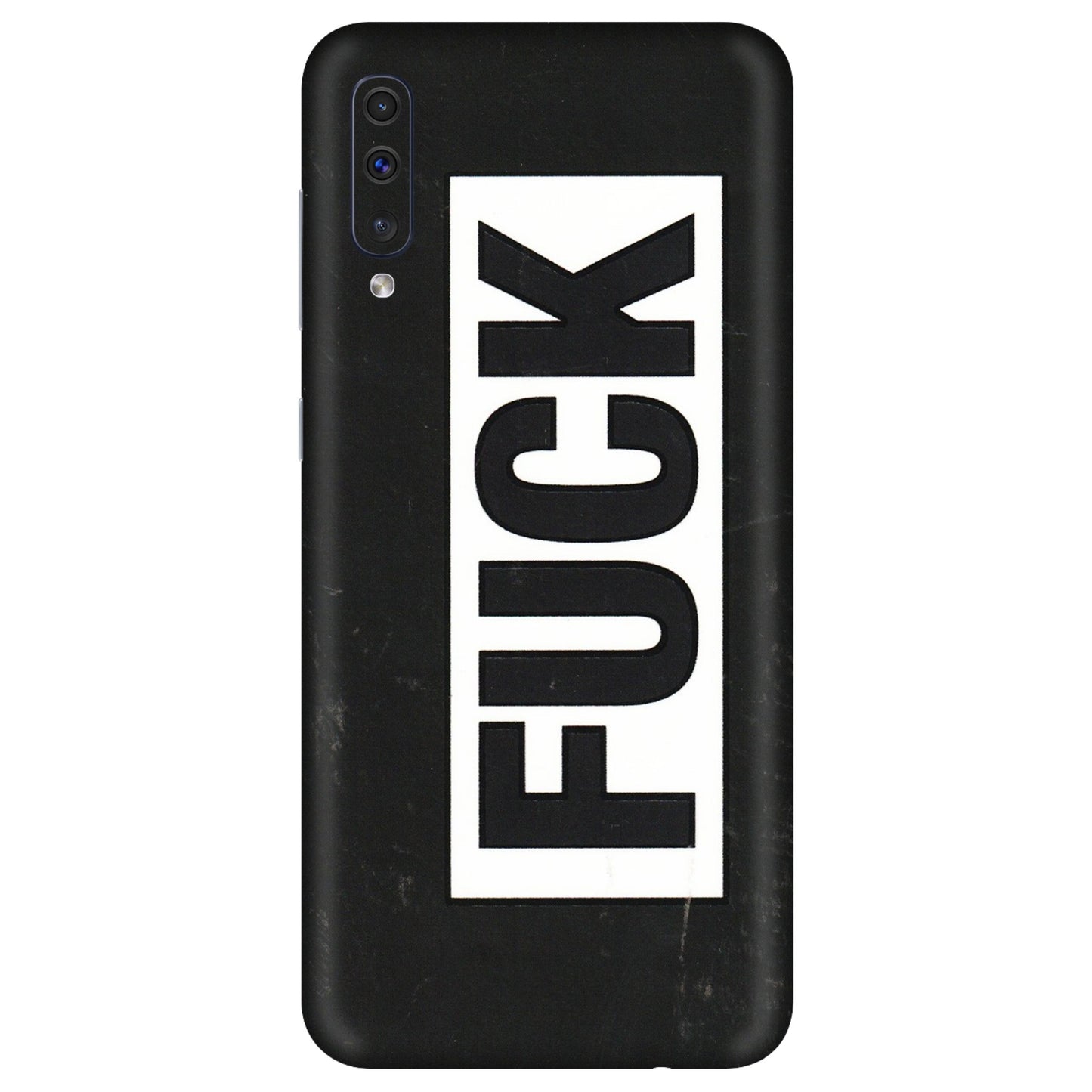 Samsung A/S Series Phone Skins (All Models) - The F Word - 3D Embossed Finish (L-255) Samsung Galaxy A50