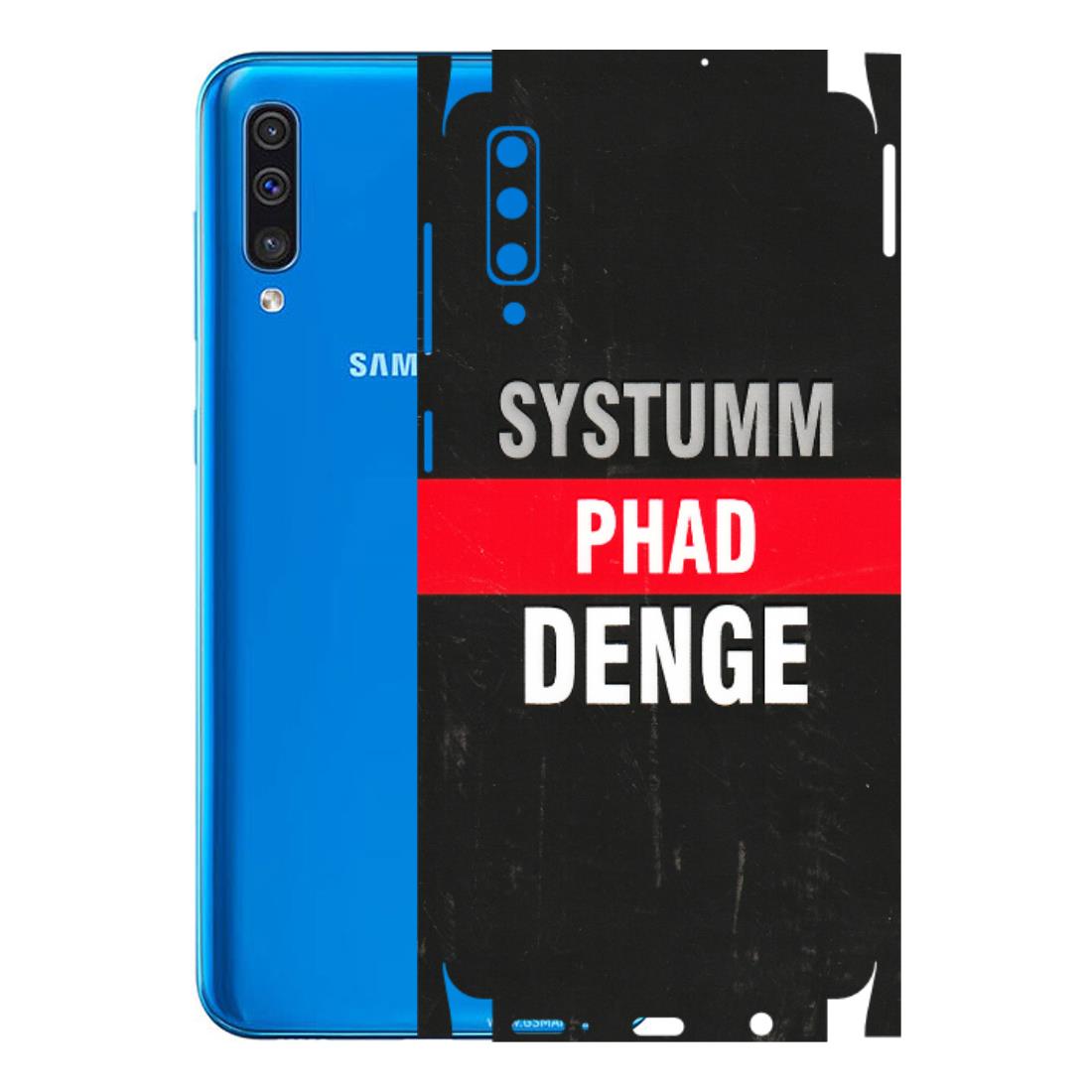 Samsung A/S Series Phone Skins (All Models) - Systumm Phad Denge - 3D Embossed Finish (L-278) Samsung Galaxy A50
