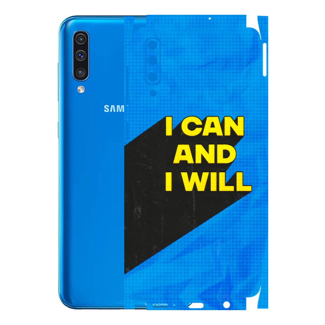 Samsung A/S Series Phone Skins (All Models) - I Can And I Will - 3D Embossed Finish (L-281) Samsung Galaxy A50