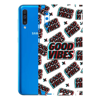 Samsung A/S Series Phone Skins (All Models) - Good Vibes - 3D Embossed Finish (L-282) Samsung Galaxy A50