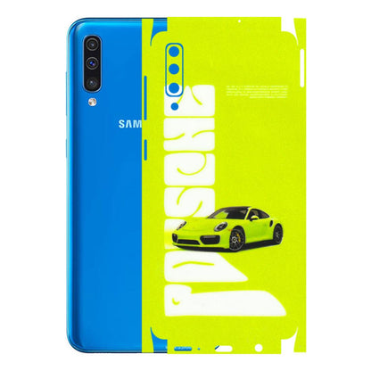 Samsung A/S Series Phone Skins (All Models) - Lime Green Porche - 3D Embossed Finish (L-30) Samsung Galaxy A50