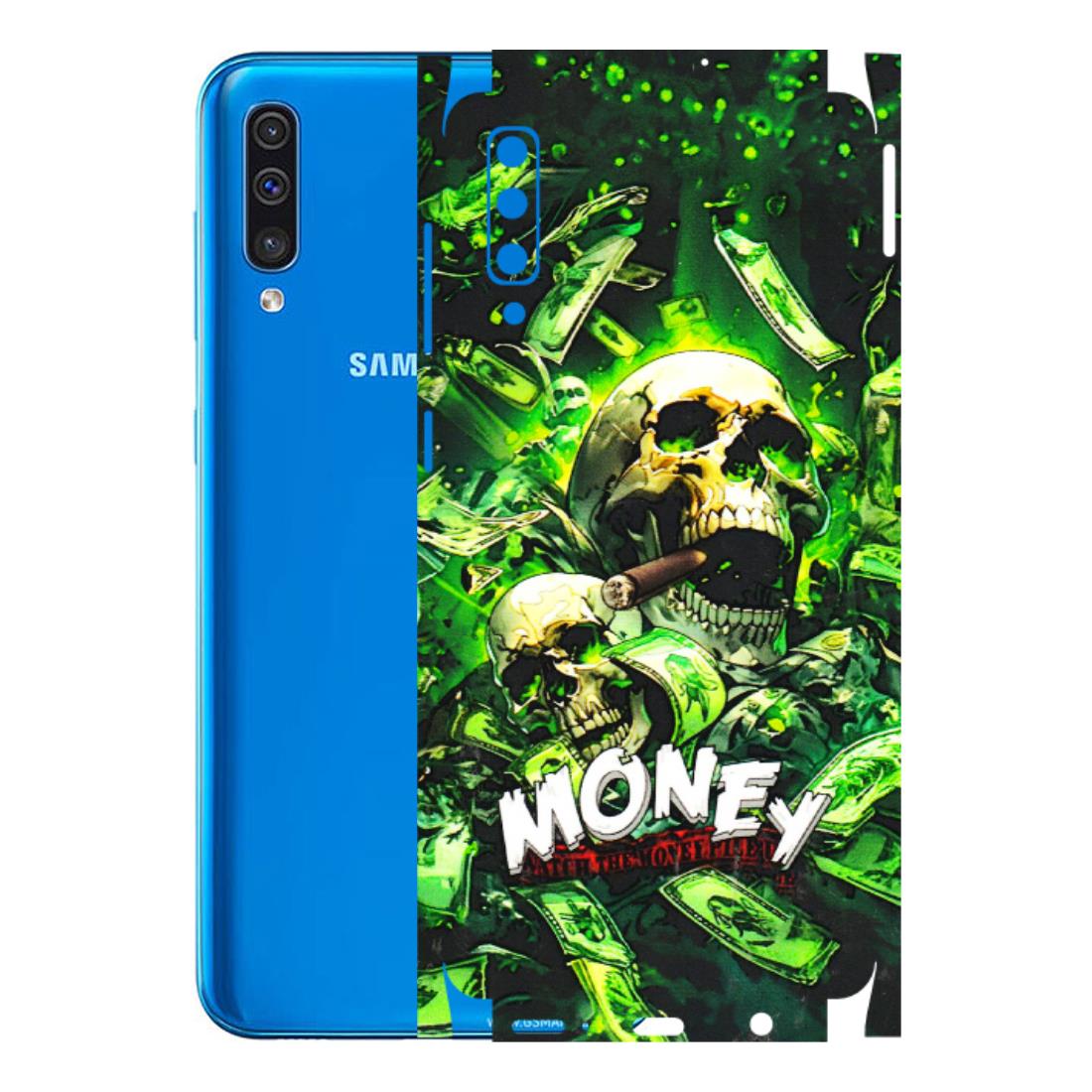 Samsung A/S Series Phone Skins (All Models) - Skull Money - 3D Embossed Finish (L-303) Samsung Galaxy A50