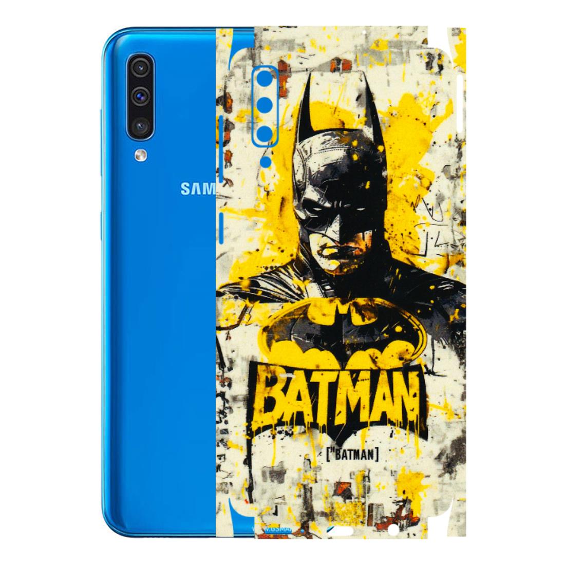 Samsung A/S Series Phone Skins (All Models) - Batman Yellow BT - 3D Embossed Finish (L-304) Samsung Galaxy A50