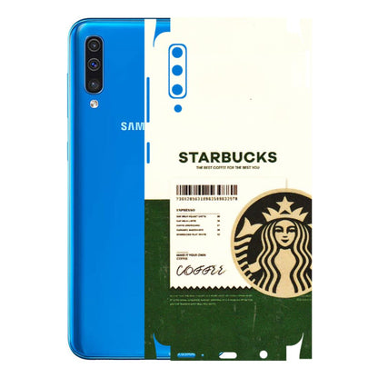 Samsung A/S Series Phone Skins (All Models) - Starbucks Barcode - 3D Embossed Finish (L-308) Samsung Galaxy A50