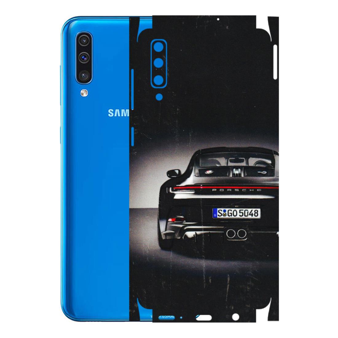 Samsung A/S Series Phone Skins (All Models) - New Black Porsche GT3 - 3D Embossed Finish (L-327) Samsung Galaxy A50