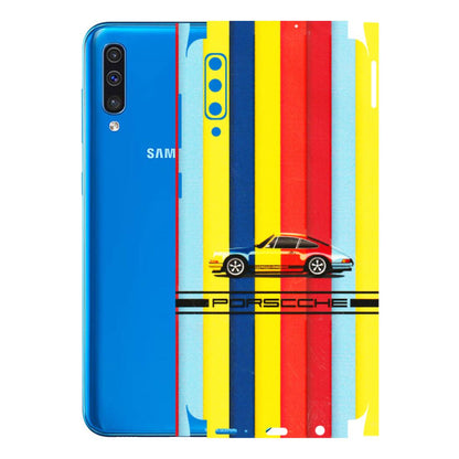 Samsung A/S Series Phone Skins (All Models) - Multicolour Porche - 3D Embossed Finish (L-39) Samsung Galaxy A50