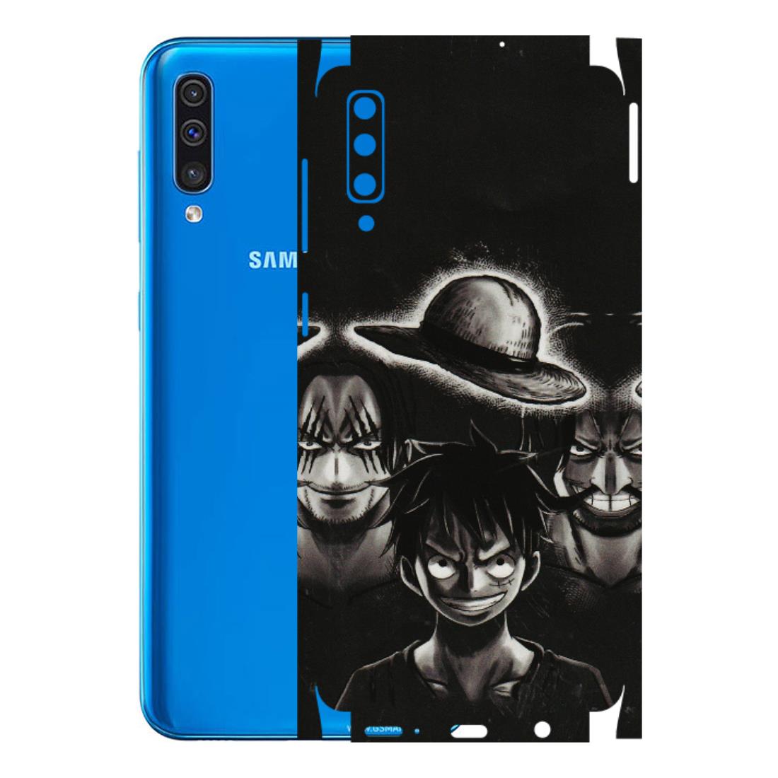 Samsung A/S Series Phone Skins (All Models) - Black Luffy Hat - 3D Embossed Finish (L-57) Samsung Galaxy A50