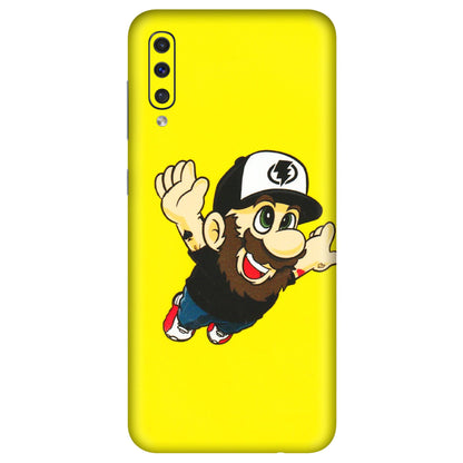 Samsung A/S Series Phone Skins (All Models) - Flying Beardo - 3D Embossed Finish (L-60) Samsung Galaxy A50