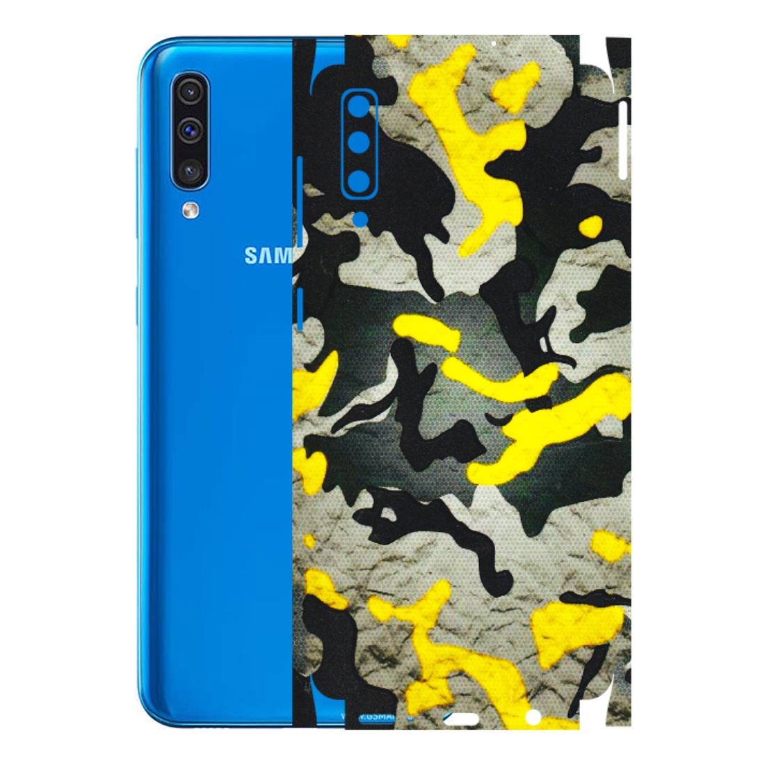 Samsung A/S Series Phone Skins (All Models) - Yellow Camouflage - 3D Embossed Finish (L-61) Samsung Galaxy A50