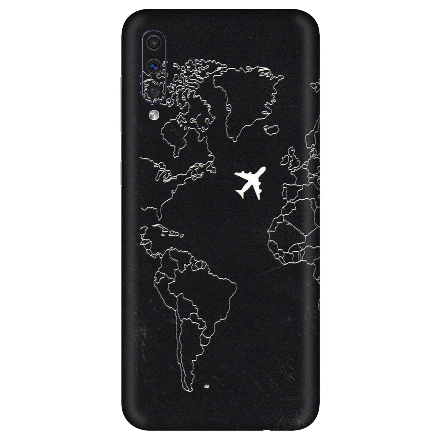 Samsung A/S Series Phone Skins (All Models) - Never Ending Travel - 3D Embossed Finish (L-79) Samsung Galaxy A50