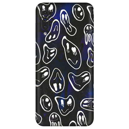 Samsung A/S Series Phone Skins (All Models) - Distorted Smileys - 3D Embossed Finish (L-92) Samsung Galaxy A50