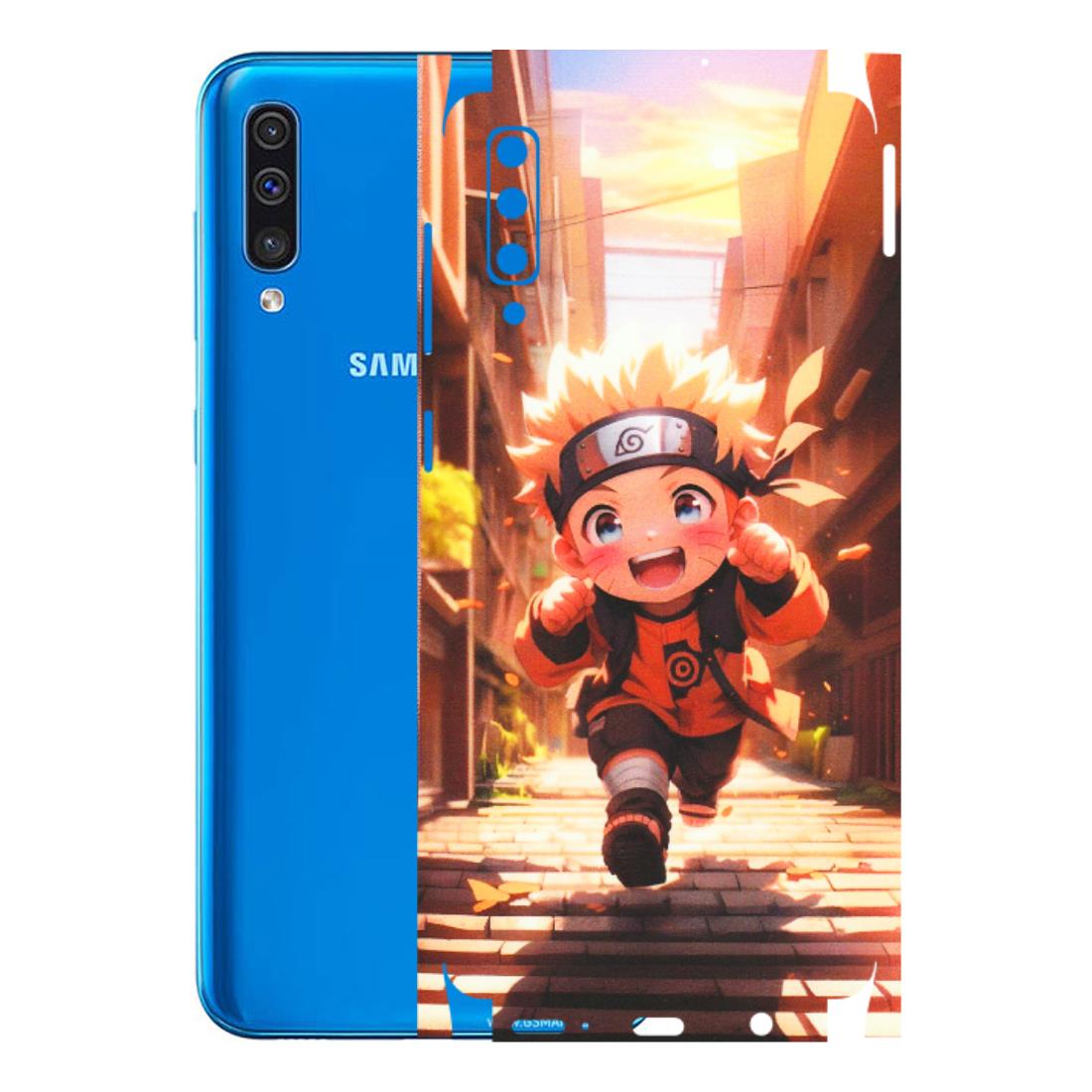 Samsung A/S Series Phone Skins (All Models) - Naruto Cute Toon Running - Matte Finish (M-04) Samsung Galaxy A50