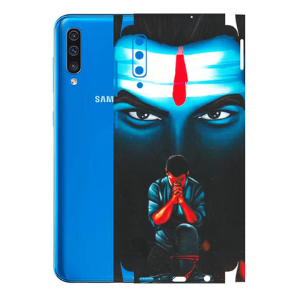 Samsung A/S Series Phone Skins (All Models) - Mahakal Bhakt - Matte Finish (M-112) Samsung Galaxy A50