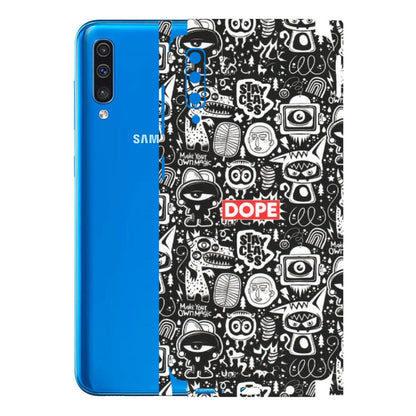 Samsung A/S Series Phone Skins (All Models) - Dope Stay Classy Black Doodles - Matte Finish (M-126) Samsung Galaxy A50