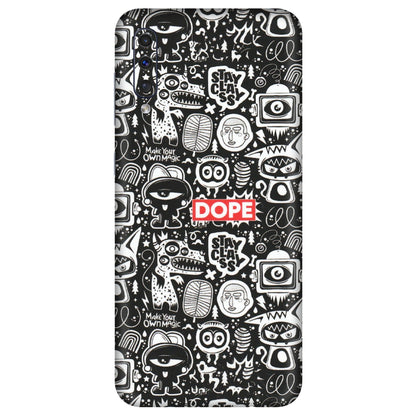 Samsung A/S Series Phone Skins (All Models) - Dope Stay Classy Black Doodles - Matte Finish (M-126) Samsung Galaxy A50