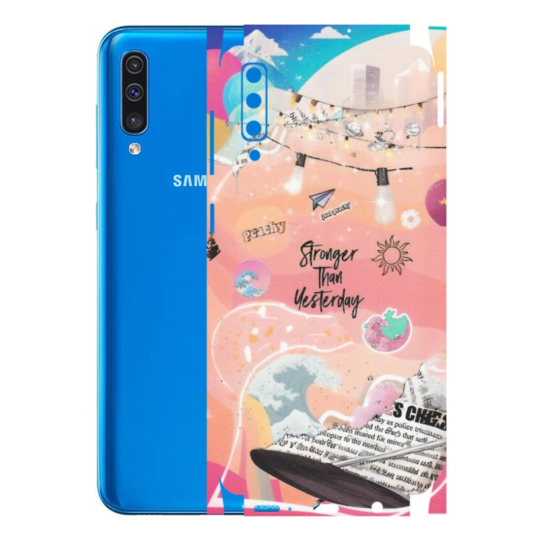 Samsung A/S Series Phone Skins (All Models) - Stronger Then Yesterday - Matte Finish (M-128) Samsung Galaxy A50