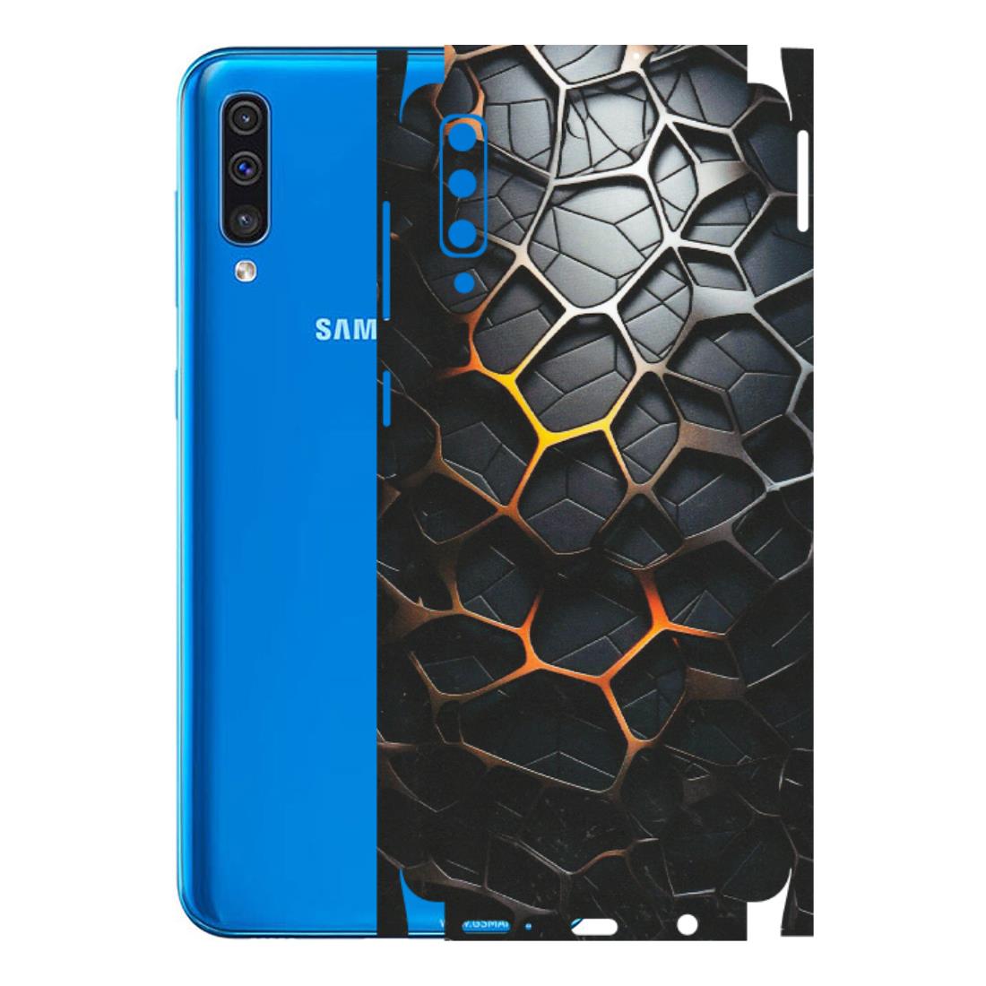 Samsung A/S Series Phone Skins (All Models) - New Abstract Graphite Tiles - Matte Finish (M-130) Samsung Galaxy A50