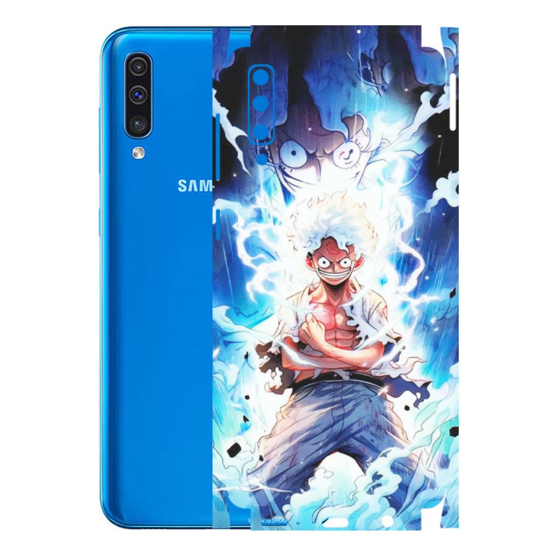 Samsung A/S Series Phone Skins (All Models) - Blue Thunder Luffy Anime - Matte Finish (M-132) Samsung Galaxy A50