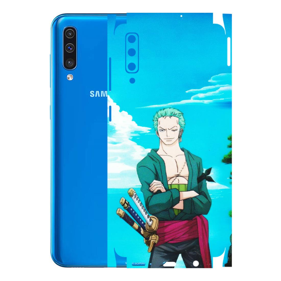 Samsung A/S Series Phone Skins (All Models) - Cool Swordman Zoro Anime - Matte Finish (M-143) Samsung Galaxy A50
