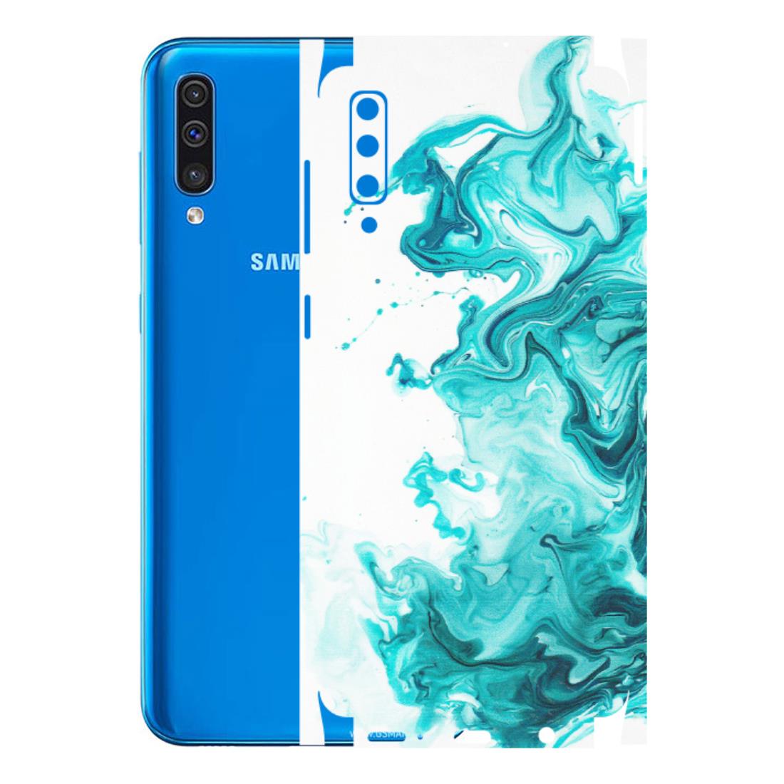 Samsung A/S Series Phone Skins (All Models) - Sky Blue Abstract Colour - Matte Finish (M-146) Samsung Galaxy A50