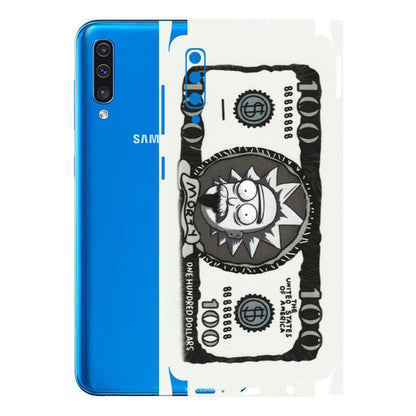 Samsung A/S Series Phone Skins (All Models) - Rick And Morty Hundred Dollar Anime - Matte Finish (M-161) Samsung Galaxy A50