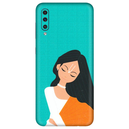 Samsung A/S Series Phone Skins (All Models) - Radhe Radhe With Hindu Symbol - Matte Finish (M-164) Samsung Galaxy A50