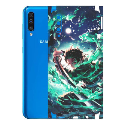 Samsung A/S Series Phone Skins (All Models) - Sword Fighter Anime - Matte Finish (M-29) Samsung Galaxy A50