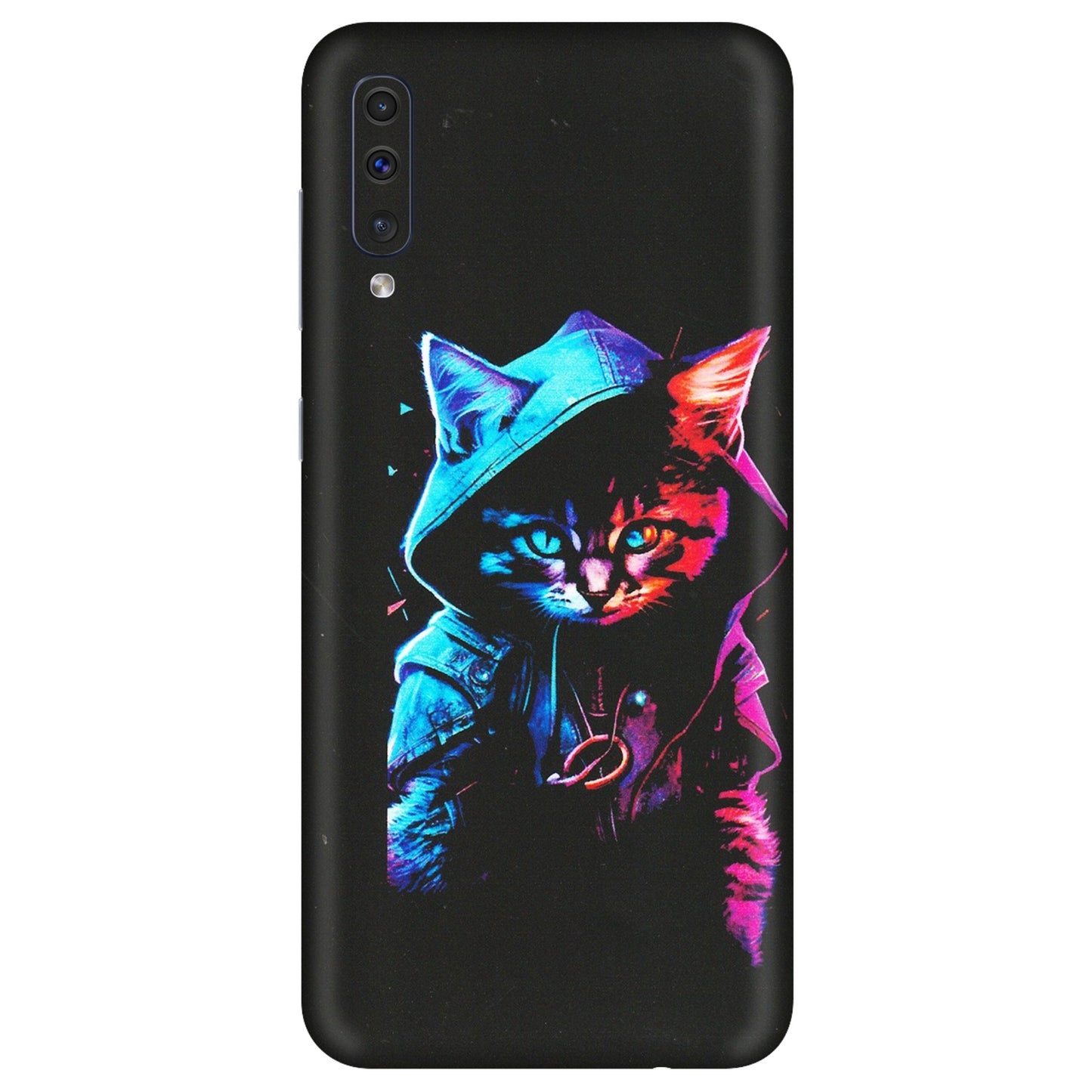 Samsung A/S Series Phone Skins (All Models) - Cyberpunk Cat - Matte Finish (M-45) Samsung Galaxy A50