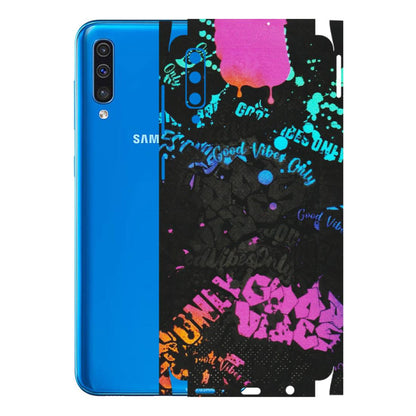 Samsung A/S Series Phone Skins (All Models) - Majestic Black Vibes - Matte Finish (M-62) Samsung Galaxy A50
