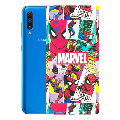 Samsung A/S Series Phone Skins (All Models) - Marvel Comic Spiderman Grafitti - Matte Finish (M-72) Samsung Galaxy A50