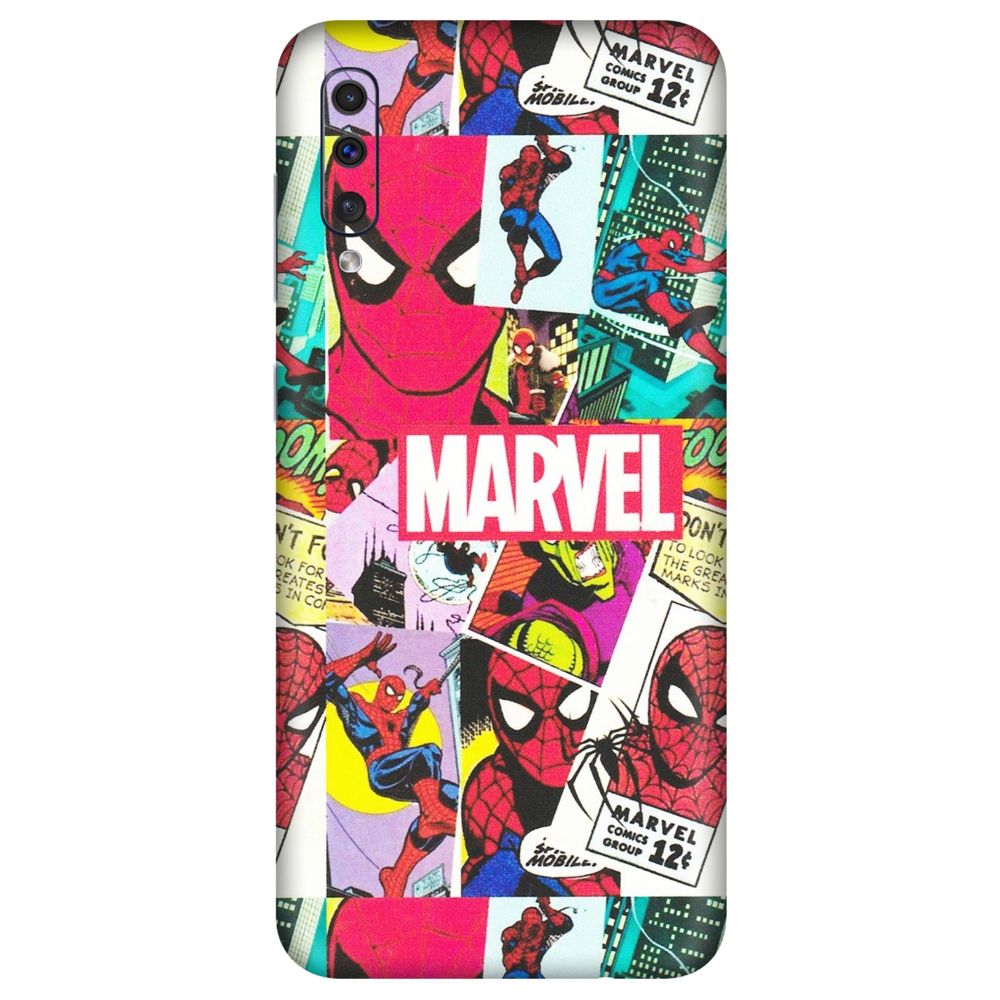 Samsung A/S Series Phone Skins (All Models) - Marvel Comic Spiderman Grafitti - Matte Finish (M-72) Samsung Galaxy A50