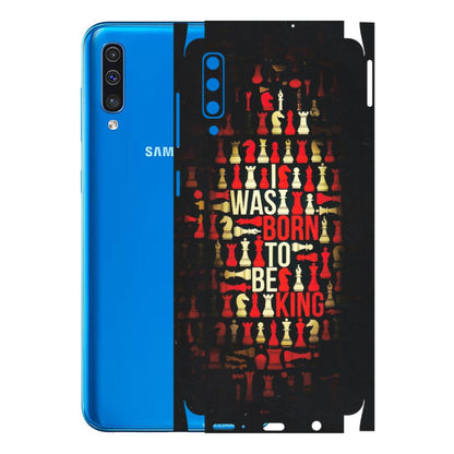 Samsung A/S Series Phone Skins (All Models) - Born To Be King - Matte Finish (M-73) Samsung Galaxy A50
