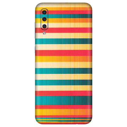 Samsung A/S Series Phone Skins (All Models) - Colourful Stripes Soothing Effect - Matte Finish (M-86) Samsung Galaxy A50