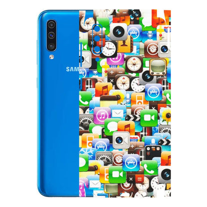 Samsung A/S Series Phone Skins (All Models) - All Apple Icons - Matte Finish (M-93) Samsung Galaxy A50