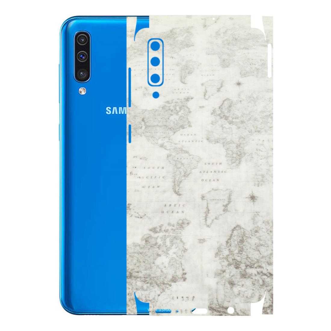 Samsung A/S Series Phone Skins (All Models) - World Travel Map - Transparent Finish (T-04) Samsung Galaxy A50