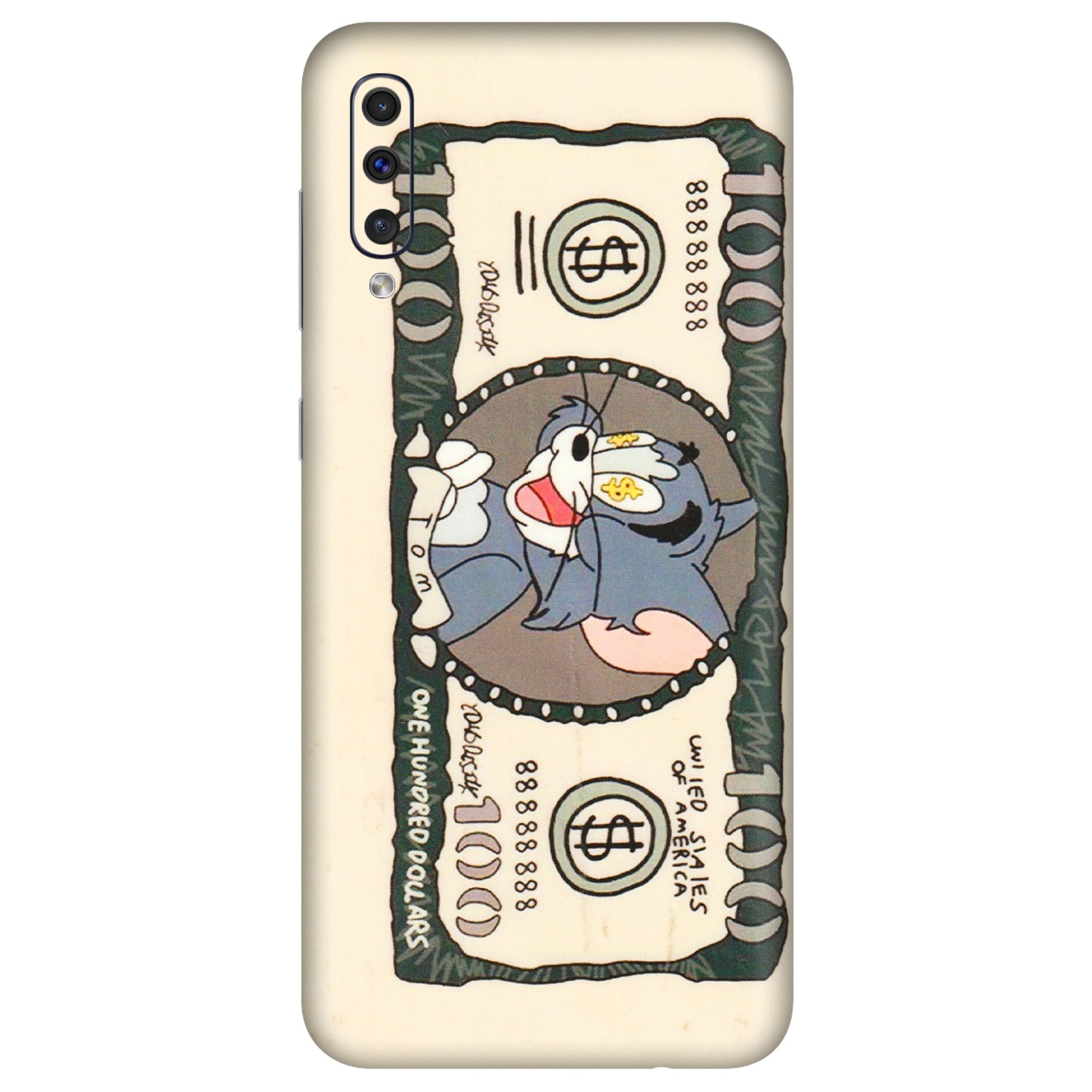 Samsung A/S Series Phone Skins (All Models) - One Hundred Dollar Tom - Transparent Finish (T-16) Samsung Galaxy A50