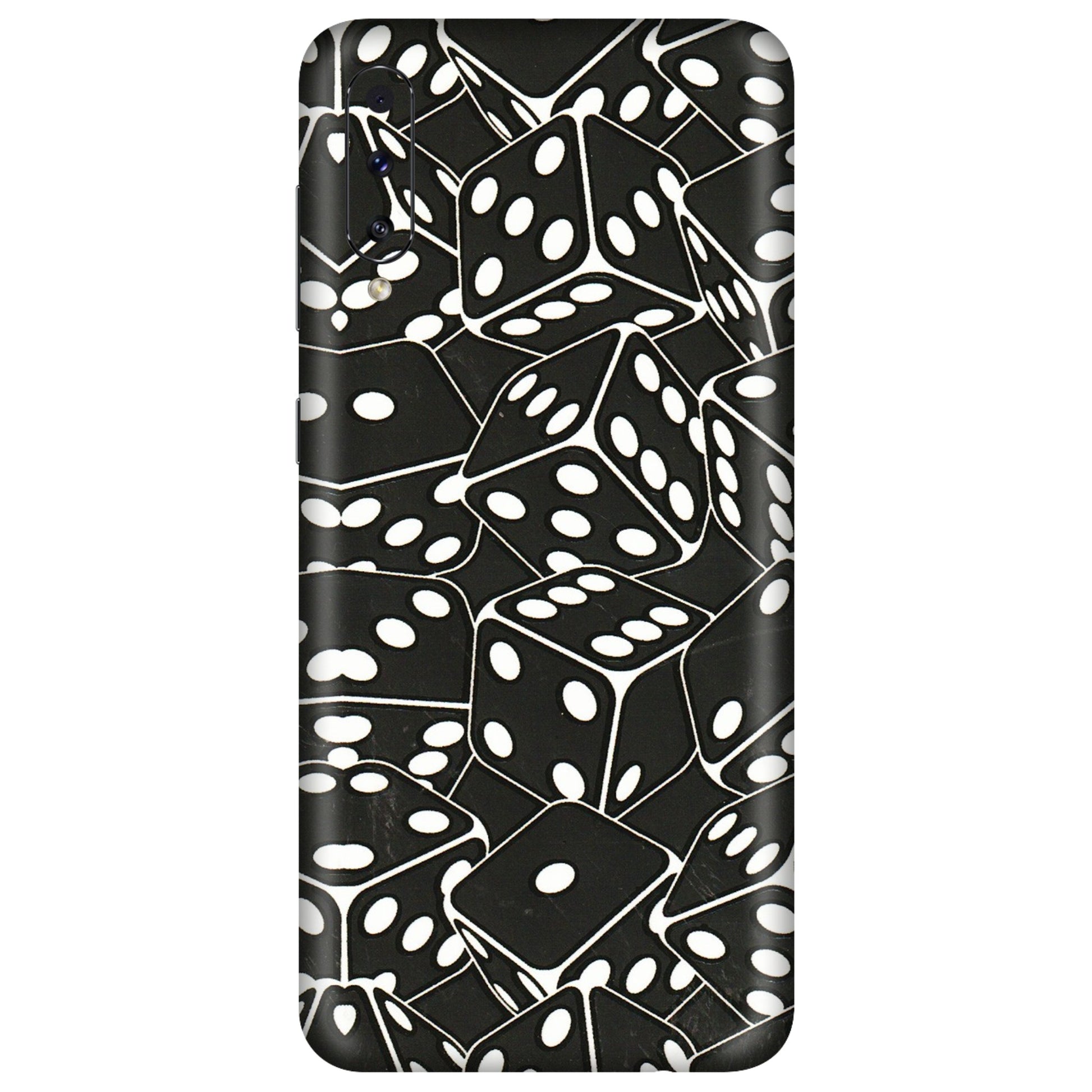 Samsung A/S Series Phone Skins (All Models) - Big Black Dices - 3D Embossed Finish (L-106) Samsung Galaxy A50S