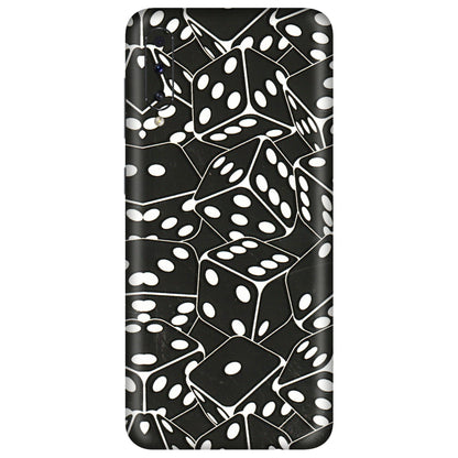 Samsung A/S Series Phone Skins (All Models) - Big Black Dices - 3D Embossed Finish (L-106) Samsung Galaxy A50S