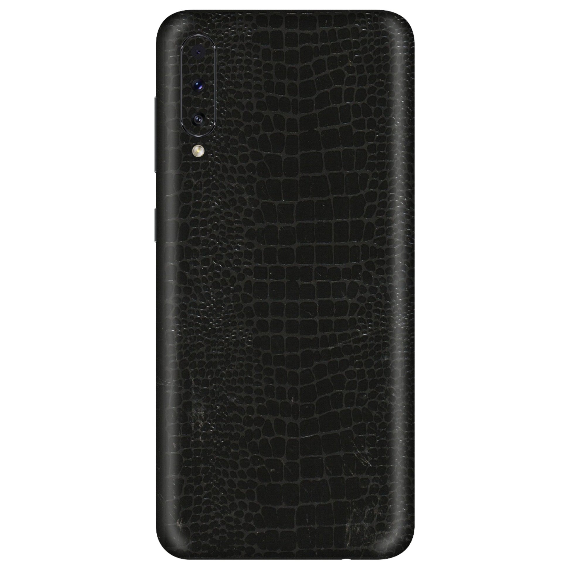 Samsung A/S Series Phone Skins (All Models) - Snake Leather Black - 3D Embossed Finish (L-107) Samsung Galaxy A50S