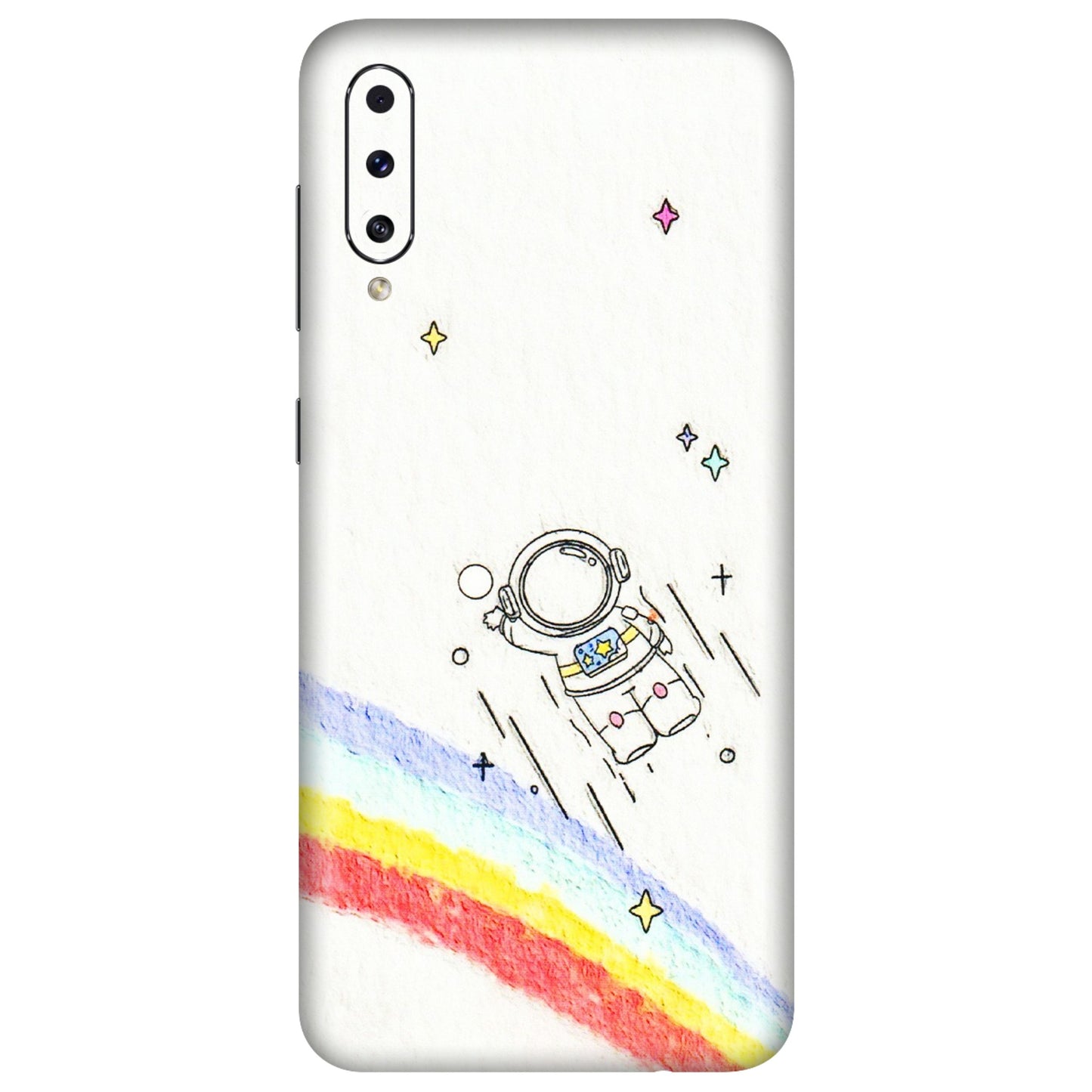 Samsung A/S Series Phone Skins (All Models) - Milkyway Astronaut - 3D Embossed Finish (L-110) Samsung Galaxy A50S
