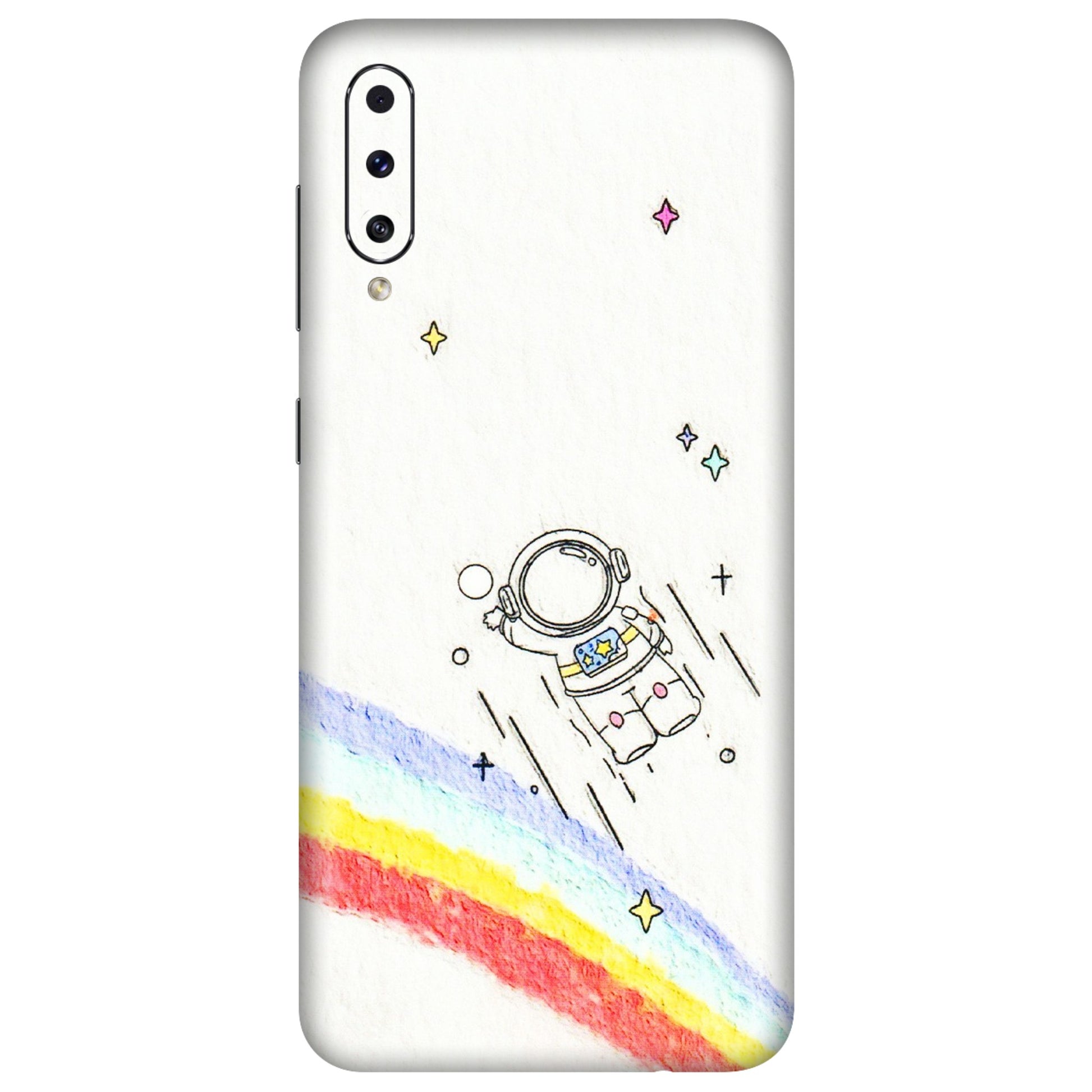 Samsung A/S Series Phone Skins (All Models) - Milkyway Astronaut - 3D Embossed Finish (L-110) Samsung Galaxy A50S